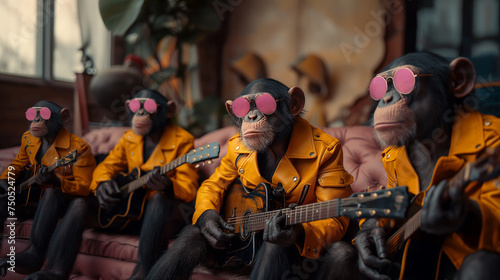 猿のロックバンド © Hiroyuki