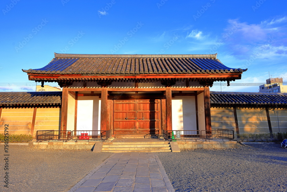 Toji Temple, a Historic Buddhist temple with a 5-story wooden pagoda at Kujocho, Minami, Kyoto, Japan Toji Temple, a Historic Buddhist temple with a 5-story wooden pagoda at Kujocho, Minami, Kyoto, Japan