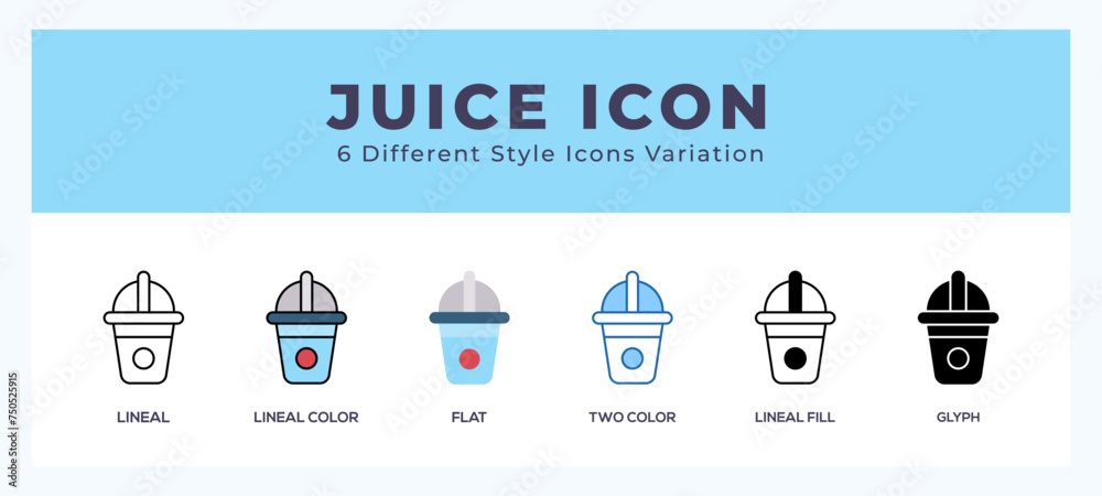 Juice symbol. vector icon symbol. logo illustration. vector graphics