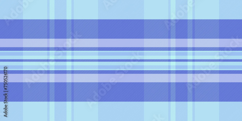 Geometrical textile texture vector, couch tartan fabric seamless. Light check plaid pattern background in blue and light colors.