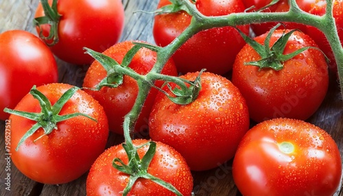 red rippe tomatoes background