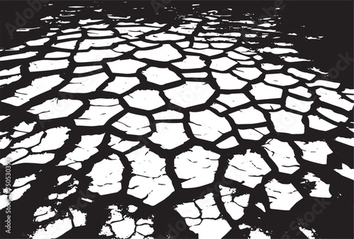 Cracked earth grungy background texture