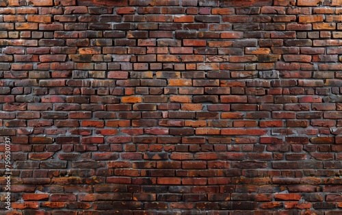 A full frame of an old rustic brick wall, displaying a rich palette of reds and browns. The bricks offer a testament to traditional construction and natural wear over time.