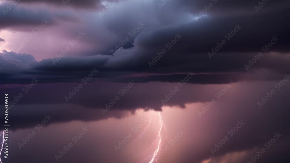 Dynamic video captures swirling storm clouds and vivid lightning strikes in intense sequences.
Dynamic video captures swirling storm clouds and vivid lightning strikes in intense sequences.