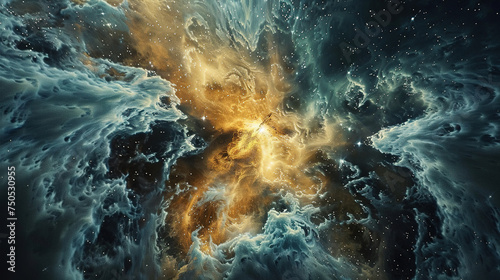 wallpaper of an intricately detailed space nebula