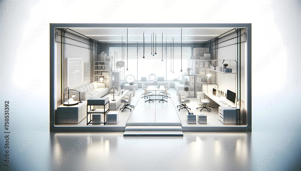 Innovative Workspace - Futuristic Office Concept