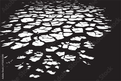 Cracked earth grungy background texture