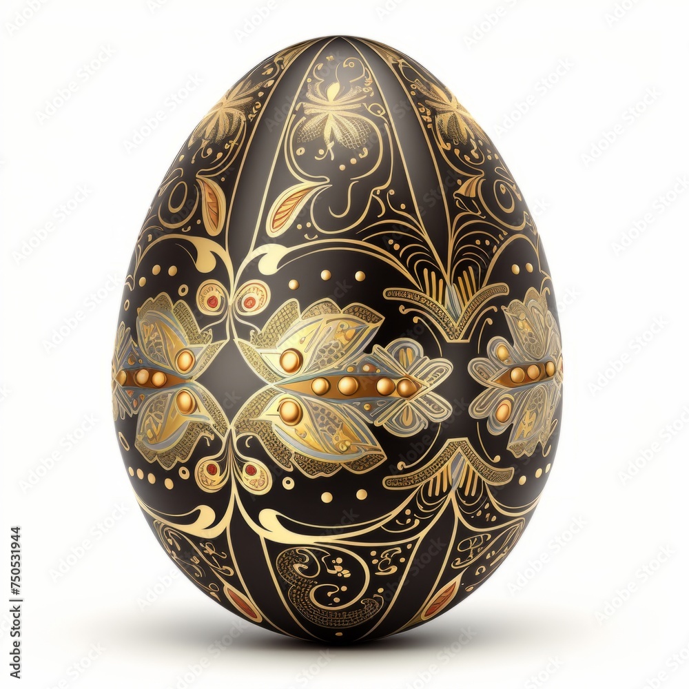 egg. Ethnic and folk painting. Easter. Painting traditional Easter eggs Pysanka. Workshop with special tools masking lines out with wax