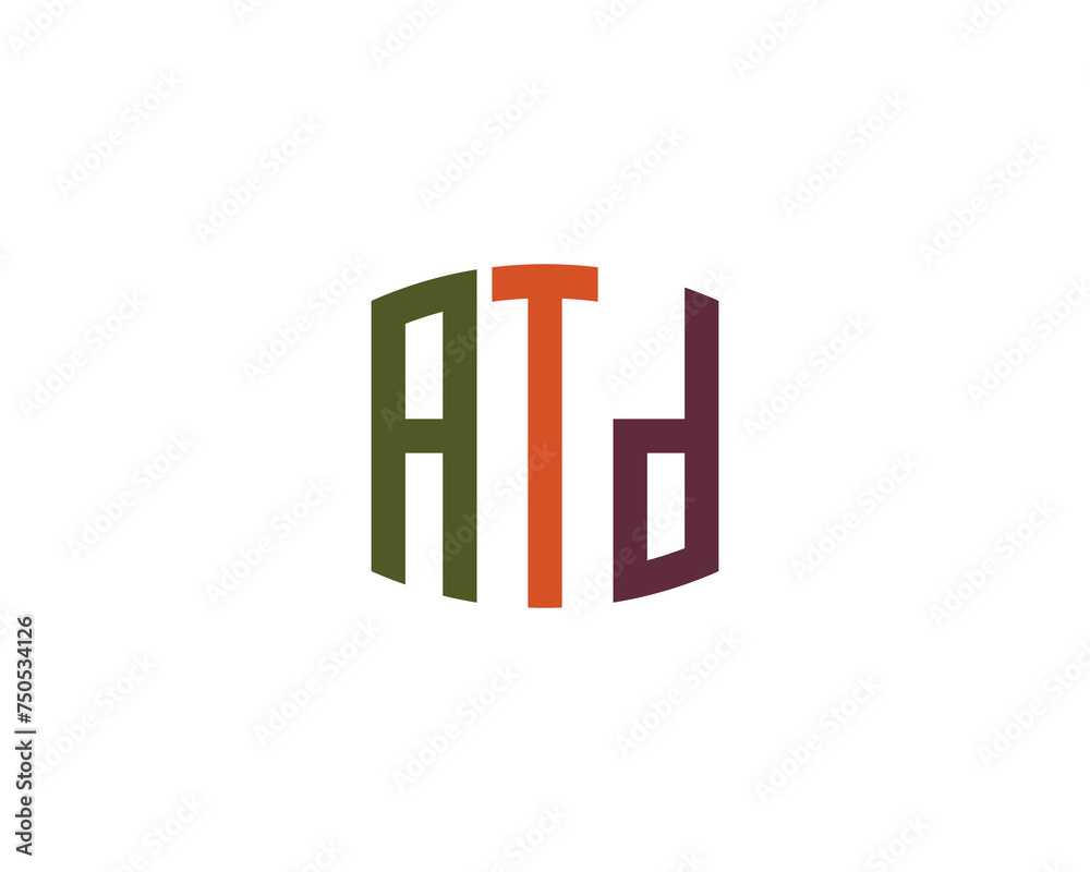 ATD logo design vector template ATD logo design vector template