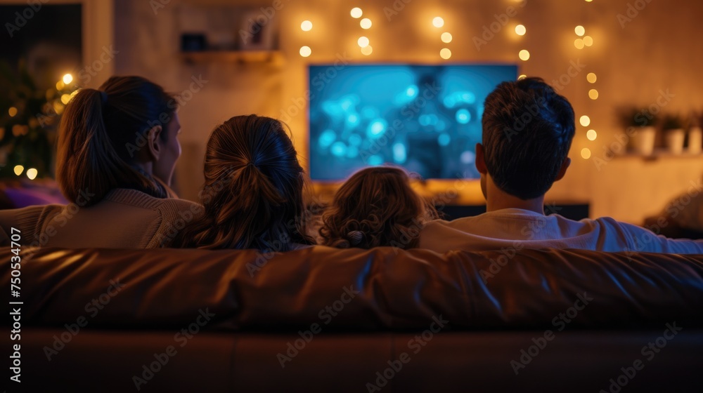 person watching tv in living room