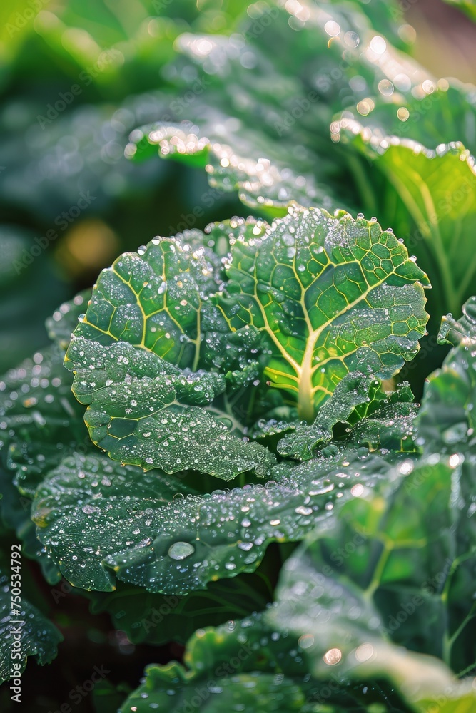 Close Up of Plant With Water Droplets Close Up of Plant With Water Droplets