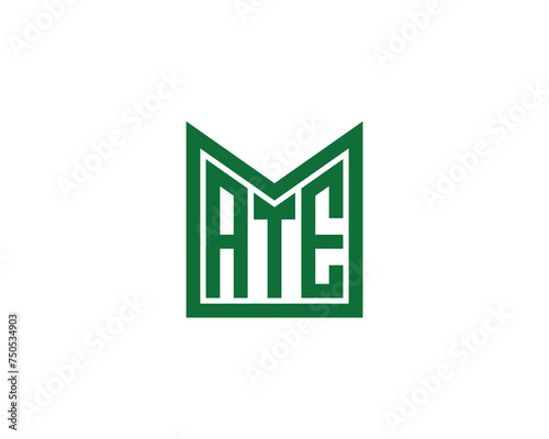 ATE logo design vector template