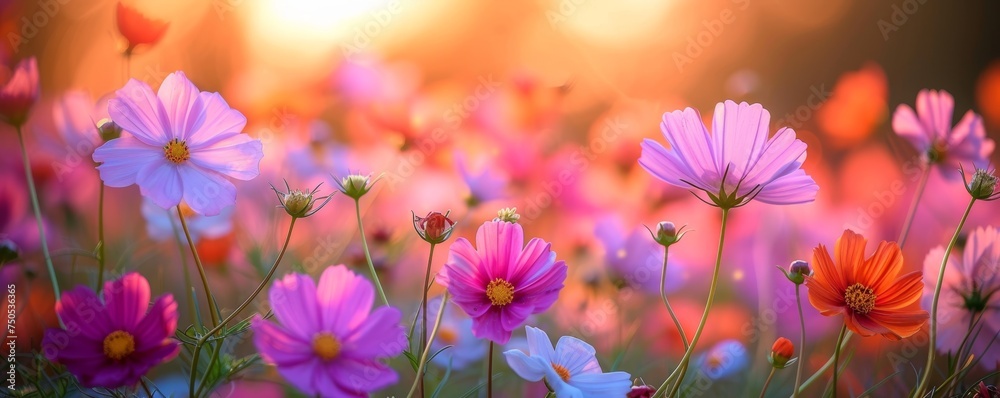 spring summer background with bright beautiful flowers spring summer background with bright beautiful flowers