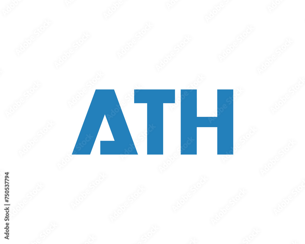 ATH logo design vector template ATH logo design vector template