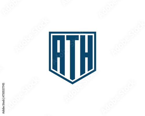 ATH logo design vector template