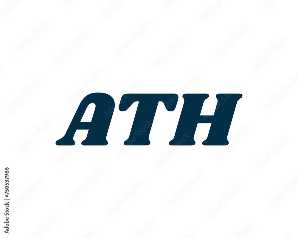 ATH logo design vector template