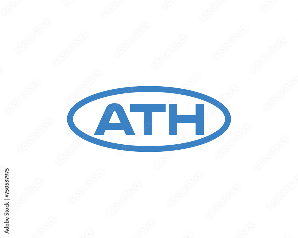 Obraz premium ATH logo design vector template