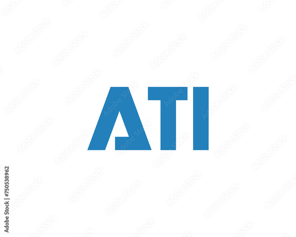 ATI logo design vector template