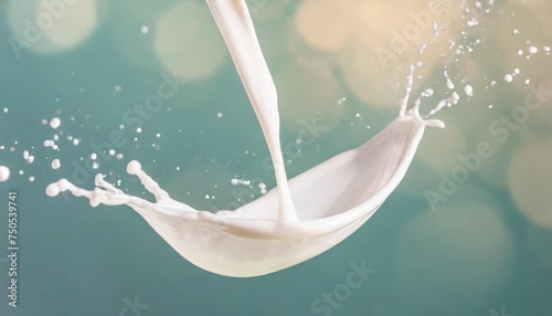 liquid face cream splash on light pastel background