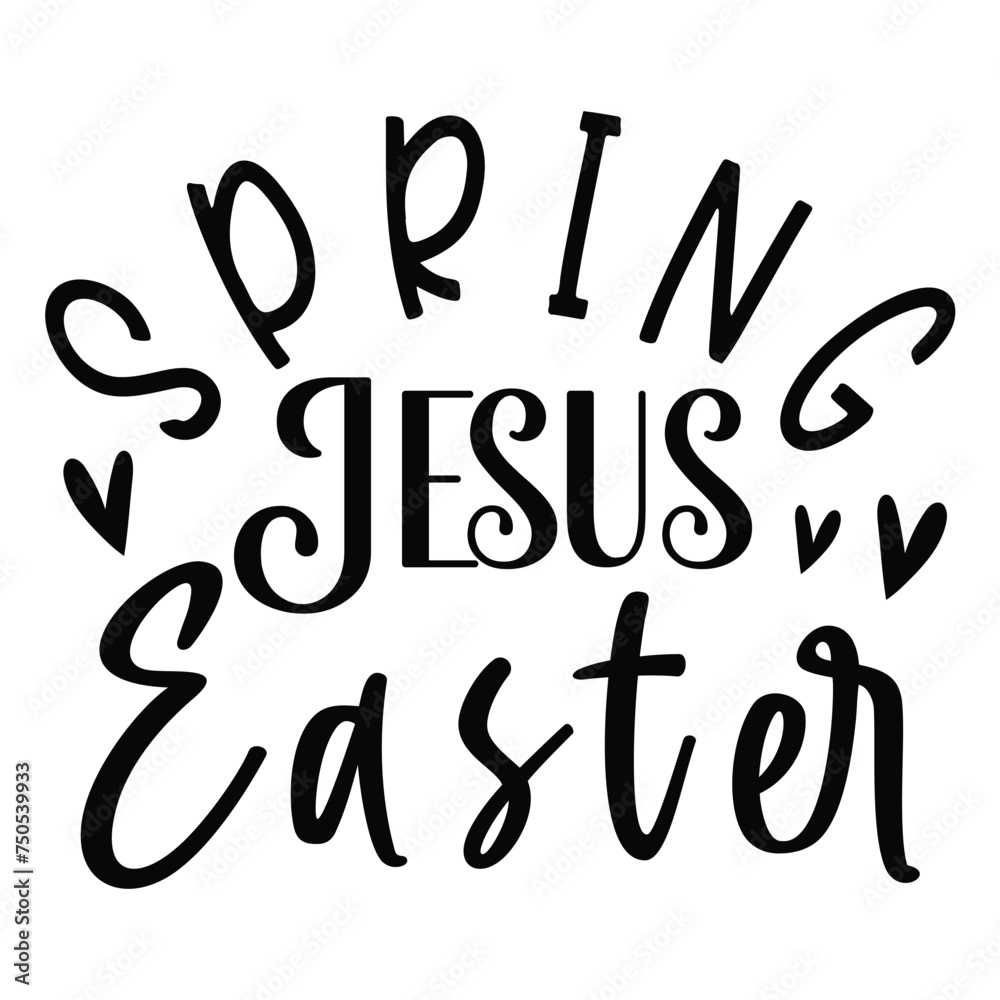 Spring Jesus Easter, Christian Design EPS File