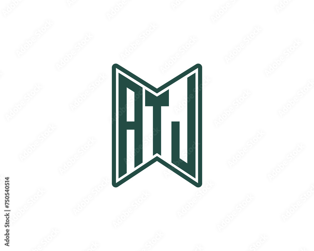 ATJ Logo design vector template ATJ Logo design vector template