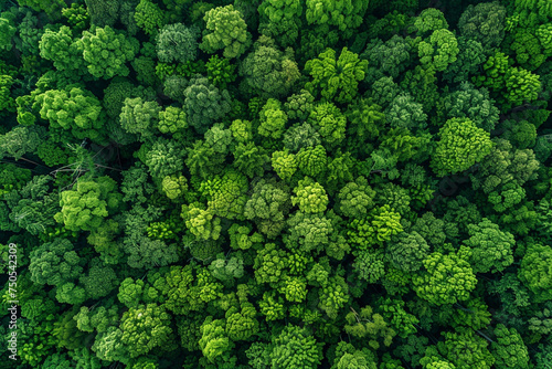 forest and trees, Forest atmosphere area from above, Forest view from above, Ecosystem and healthy ecological environment