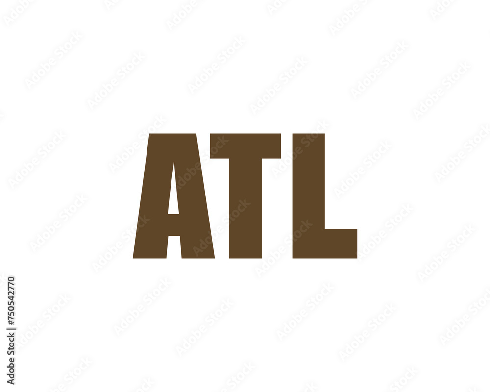 Obraz premium ATL logo design vector template
