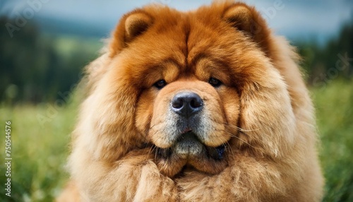 portrait of a dog chow chow