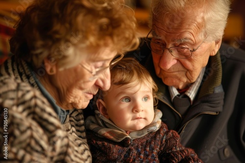 An elderly couple adopting an older child, showing that family creation and caregiving have no age limits.