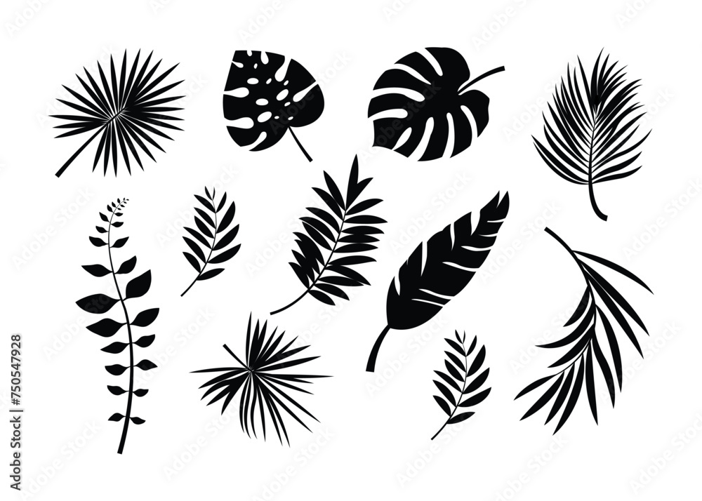 leaf icon, green leaves set leaf icon, green leaves set