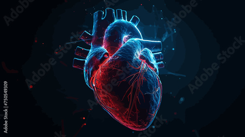 Human heart illustration photo