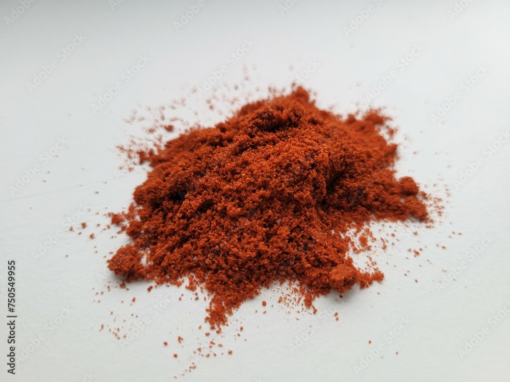 Ground pile of paprika powder for great taste. Ground pile of paprika powder for great taste.