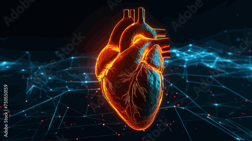 Human heart illustration photo