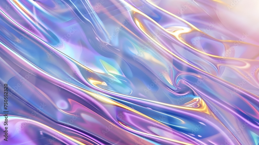 Holographic liquid background holograph color texture with foil effect halographic iridescent backdrop pearlescent gradient for design prints rainbow metal generative ai
Holographic liquid background holograph color texture with foil effect halographic iridescent backdrop pearlescent gradient for design prints rainbow metal generative ai