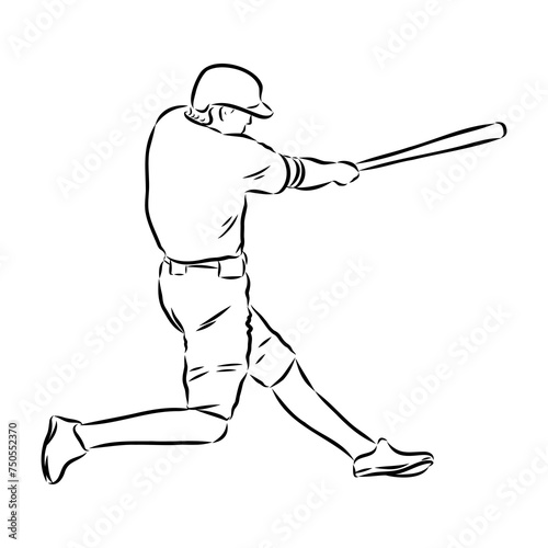 Doodle style baseball and glove in vector format