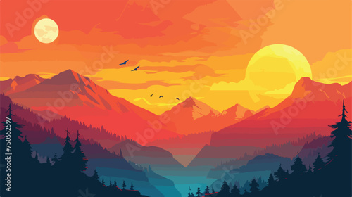 Background Flat vector