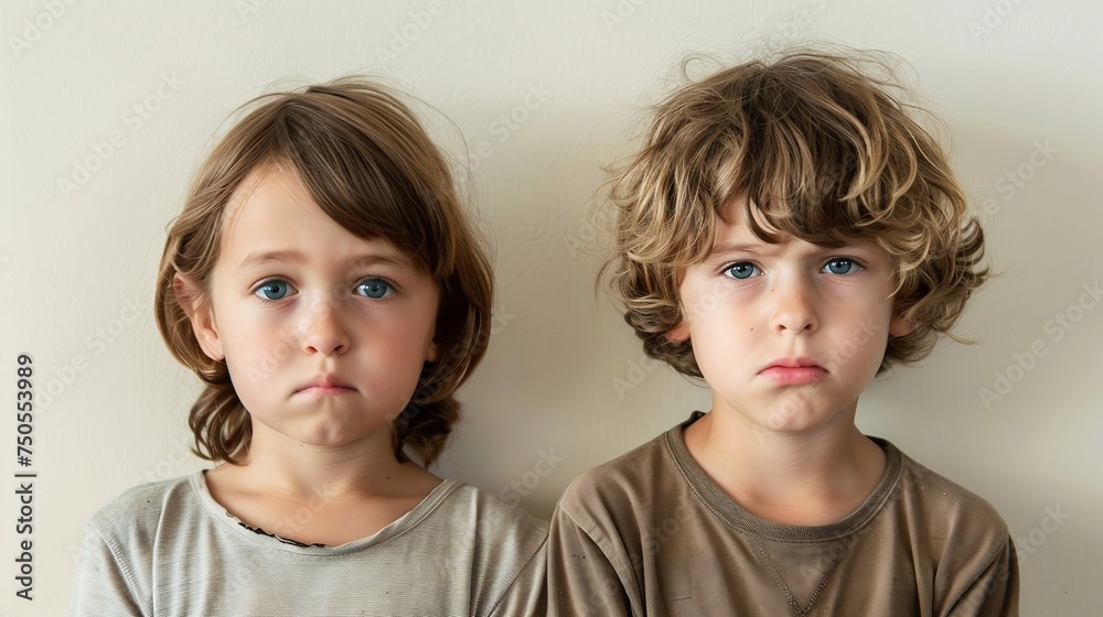 little brothers are angry with each other, child, boy, family, children, baby, brother little brothers are angry with each other, child, boy, family, children, baby, brother