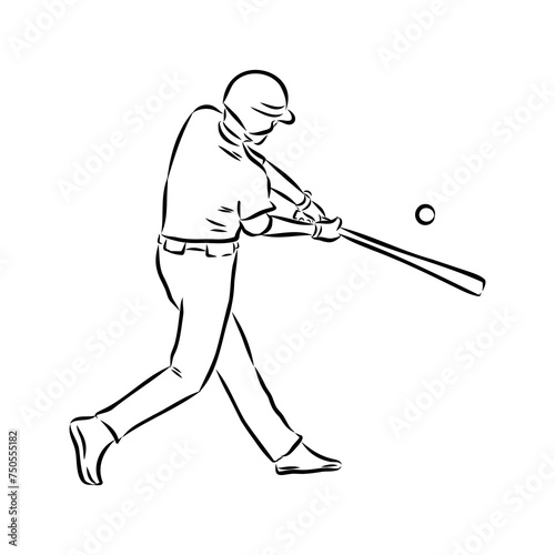 Doodle style baseball and glove in vector format