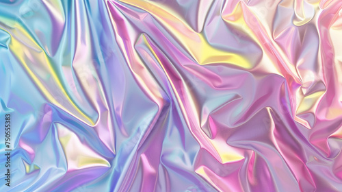 Holographic realistic foil texture background.