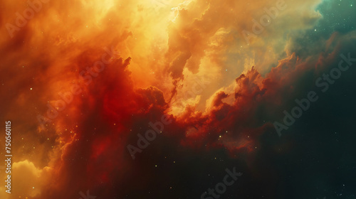 Colorful space galaxy cloud nebula. Stary night