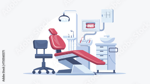 Dental care concept illustration Flat vector illustra