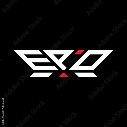 EPO letter logo vector design, EPO simple and modern logo. EPO luxurious alphabet design   photo