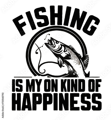 Elegant Fishing Typography Vector for Crafts
