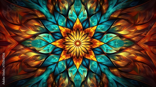 Abstract Kaleidoscope Harmony © farhan