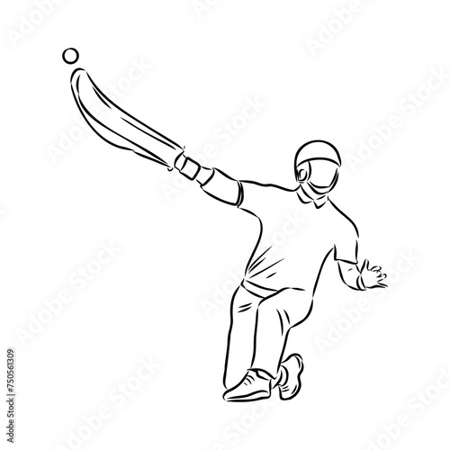basque pelota vector line icon. playing basque pelota. sport pictogram illustration.