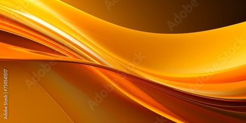 Electric yellow and orange 3D waves with a glossy finish, radiating warmth as they reflect the surrounding light.
