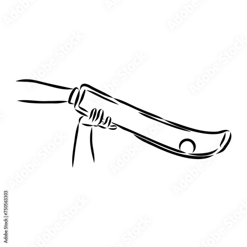 basque pelota vector line icon. playing basque pelota. sport pictogram illustration.