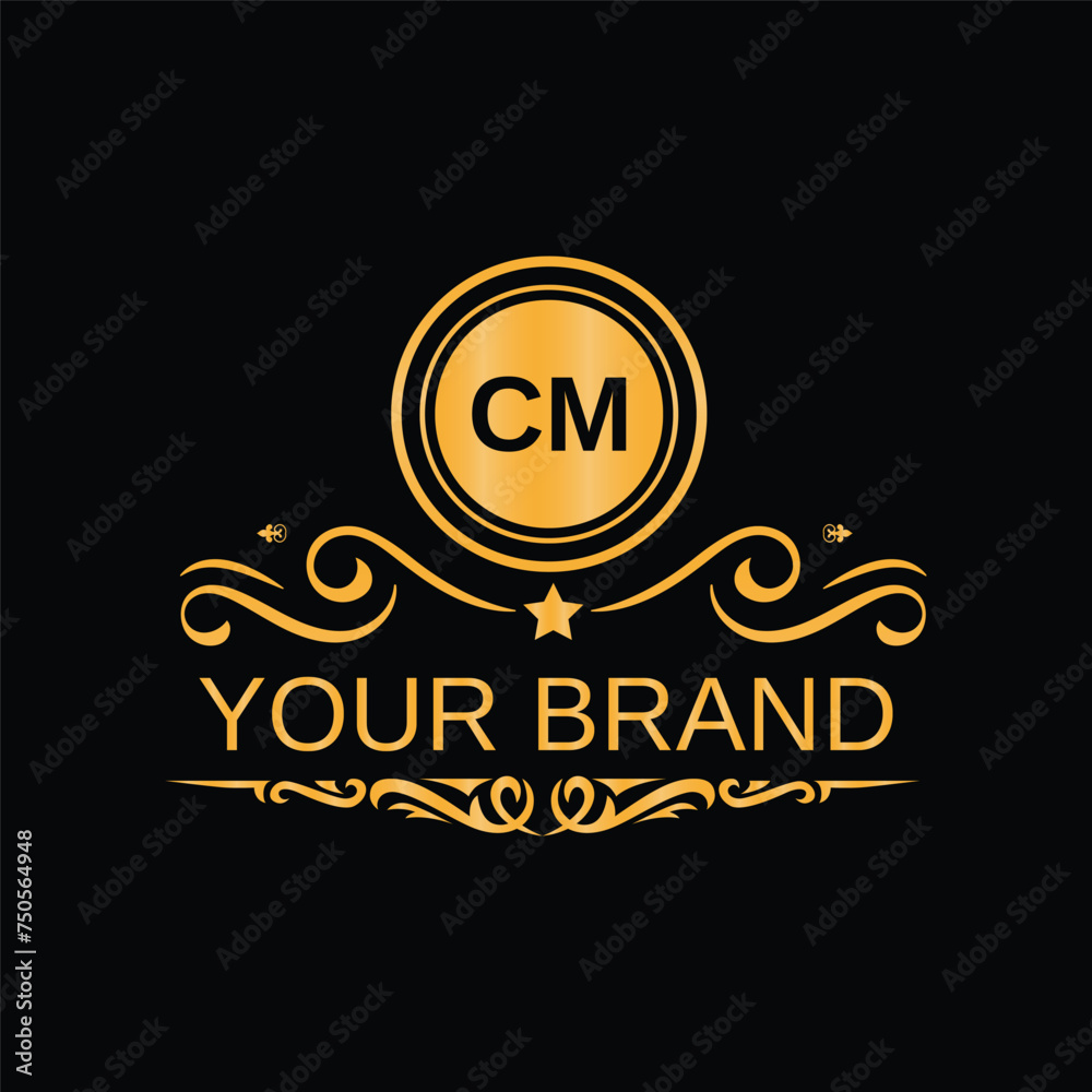 Fototapeta premium Creative logo design with abstract shape