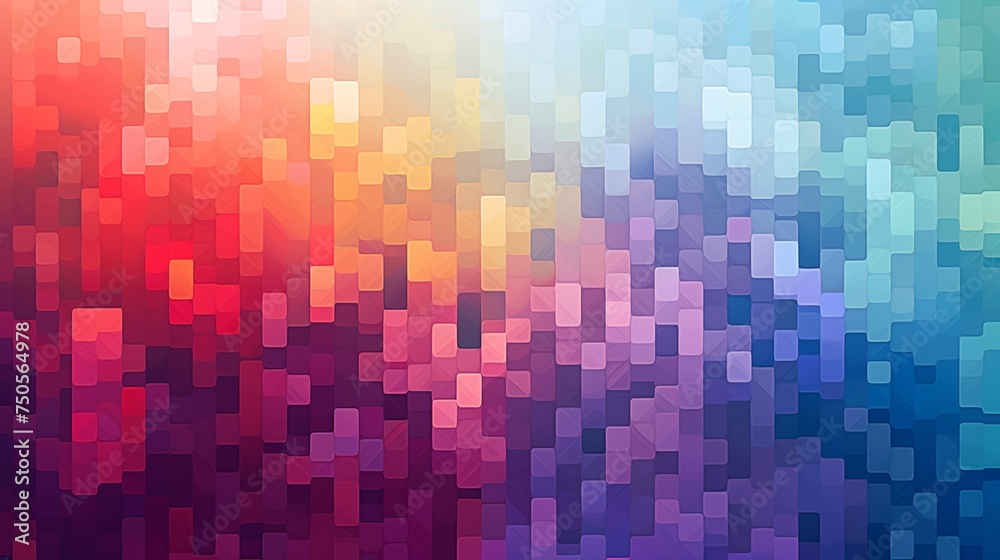 Abstract Pixel Art Fusion