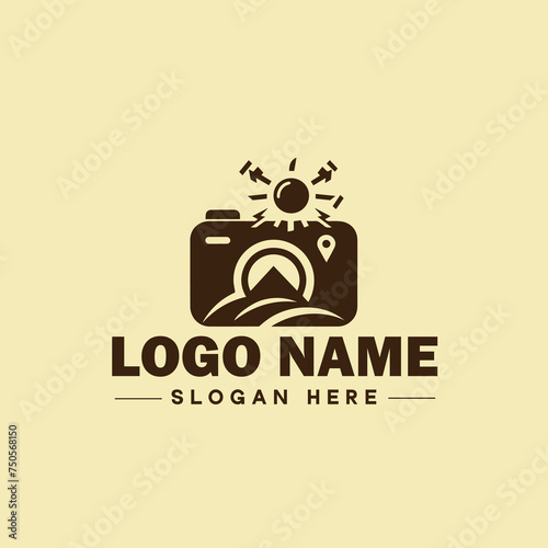 photography logo icon studio photographer photo Company brand logotype modern logo template editable vector